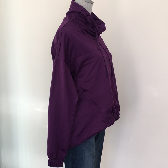 Fabletics Europa Drawstring Cowl Hi-lo Hem Pullover Sweatshirt, size Small 💜 - Picture 6 of 11